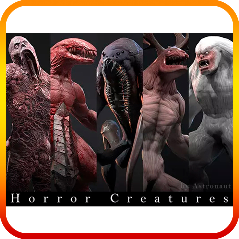 Unity3d 恐怖生物人形怪物角色模型动画 Horror Creatures 1.0