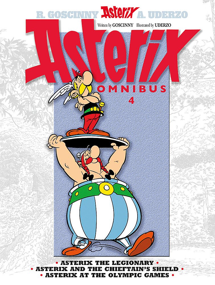 英文原版 高卢英雄历险记 10-12 合订本 卷四 儿童漫画 Asterix Omnibus 4 罗马兵团战士阿斯特克斯 首领之盾 参加奥运会 BJ