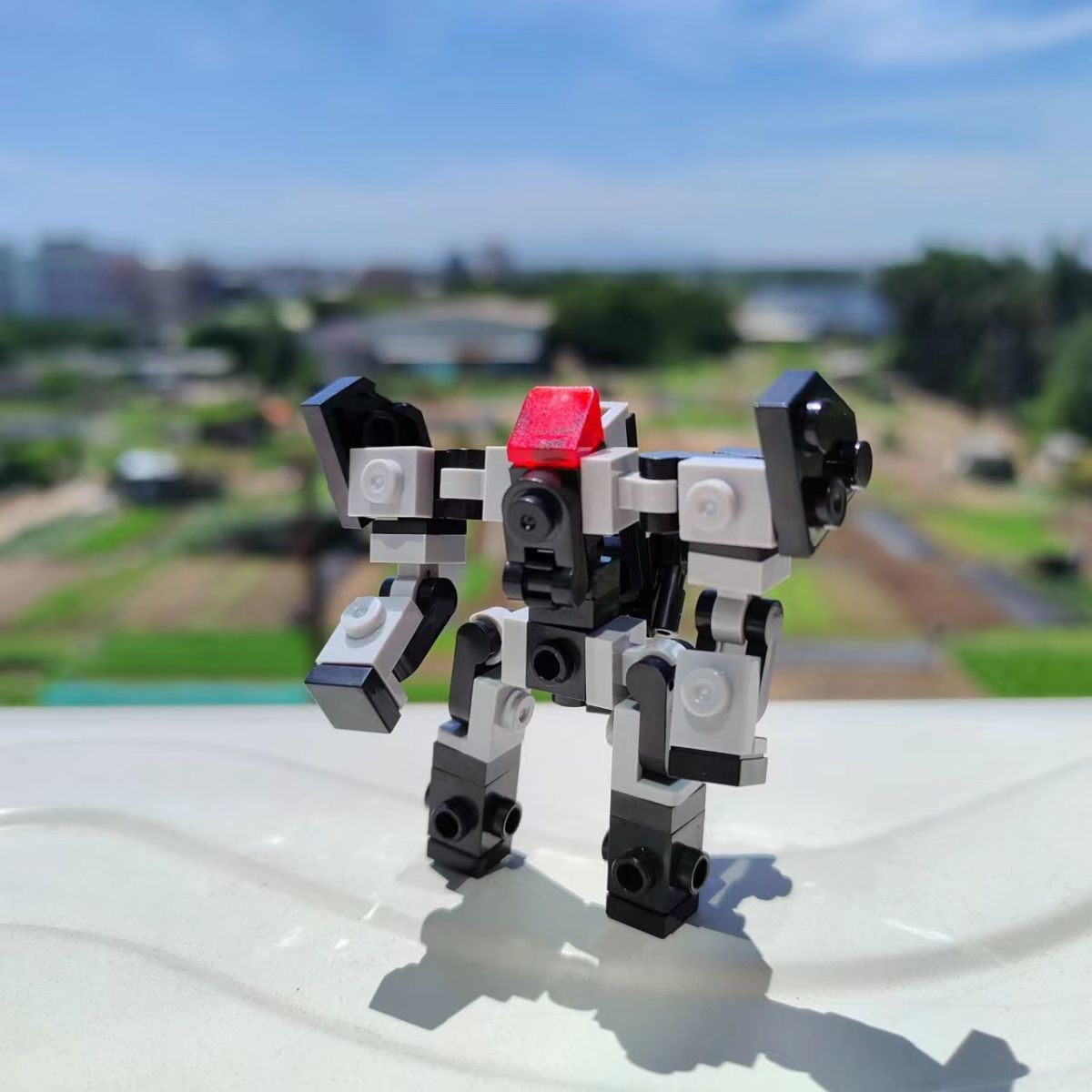 【凯撒巨象-直接变形机器人】机甲MOC积木小型迷你大象外骨骼拼装