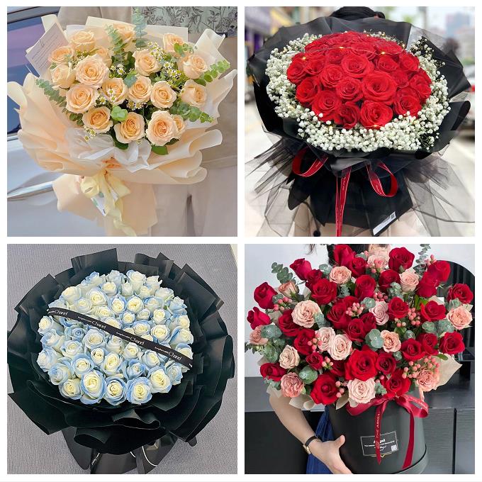 上海市浦东新区南汇新城康桥镇同城鲜花店配送38节玫瑰给女友老婆