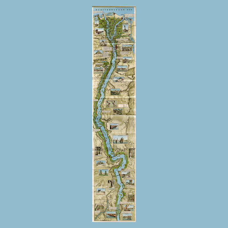 埃及尼罗河流域文明地图 开罗古迹风景文化人文风俗地理历史墙画