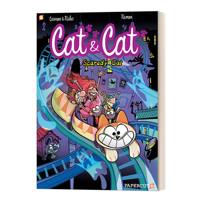英文原版 Cat and Cat 4 Scaredy Cat 猫和猫4 害怕的猫 英文版 进口英语原版书籍