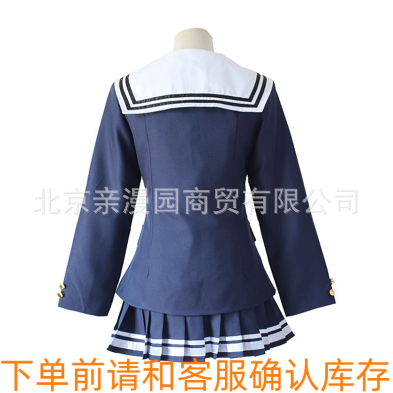 路人女主的养成方法加藤惠cosplay衣服装制服校服水手蓝色裙+领结