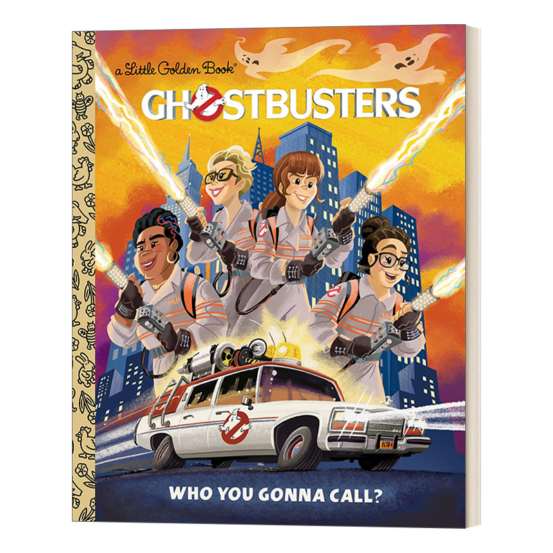 英文原版绘本 Ghostbusters Who You Gonna Call 捉鬼敢死队 你要打电话给谁 捉鬼敢死队2016兰登书屋精装小金书英文版进口英语书