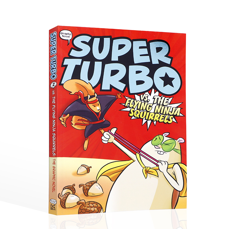 英文原版 The Tiger's Eye#2 Super Turbo vs. the Flying Ninja Squirrels超级涡轮对战飞行忍者松鼠 少儿英语课外阅读桥梁漫画书