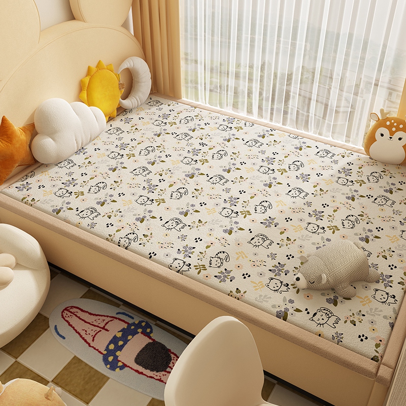 卡通儿童房塔塔米床垫定制尺寸软海绵加厚定做炕垫子床褥家用防滑