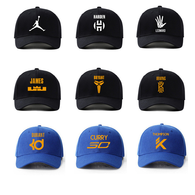 NBA篮球全明星帽子科比詹姆斯库里欧文同款鸭舌帽运动棒球帽新款