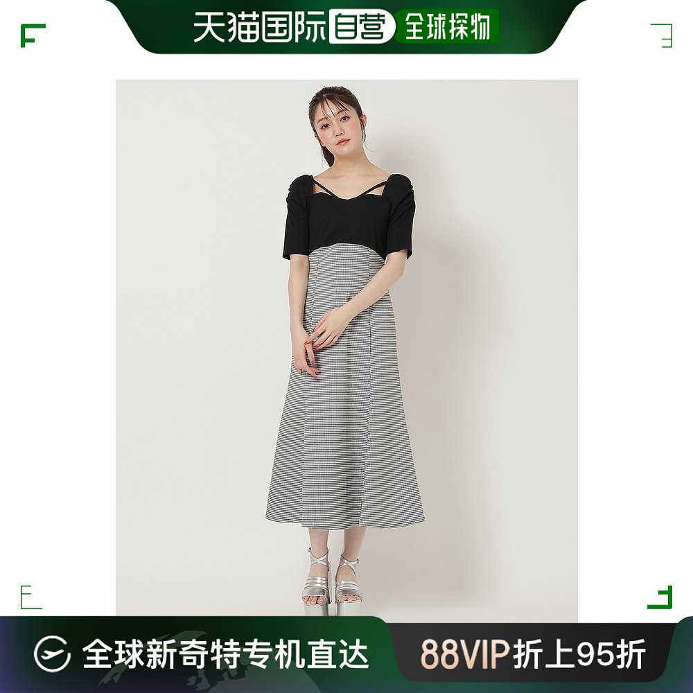 日本直邮REDYAZEL女士高腰设计半美人鱼剪裁连衣裙 2002241570018