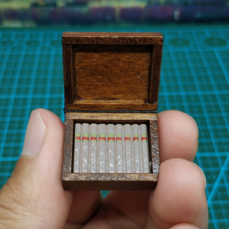 1/6兵人配件黑帮场景ht教父雪茄烟盒12寸dam素体手办模型香烟道具