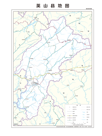 英山县地图行政区划水系河流湖泊交通旅游铁路地形卫星流域乡镇村