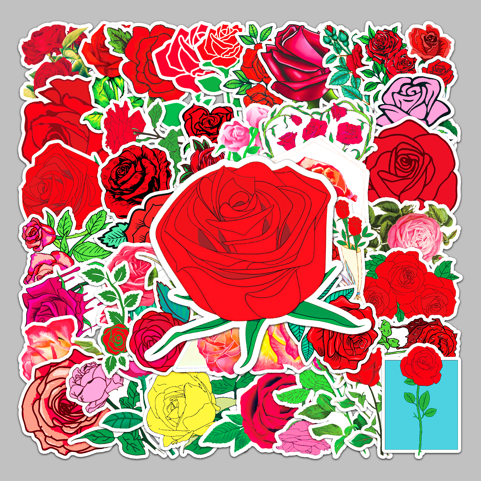 玫瑰花卡通图案