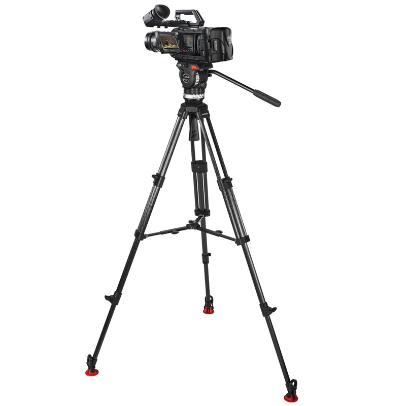 Sachtler萨拿沙雀ACE XL 1018C/1019C单反相机摄像机稳定拍摄碳纤维三脚架液压云台套装8公斤承重