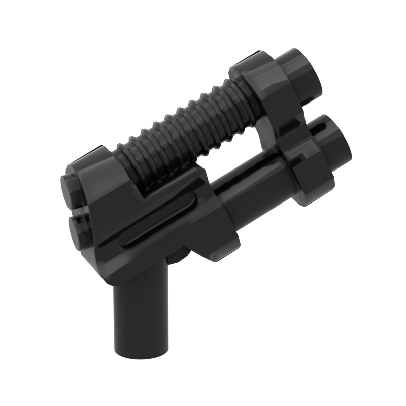 砖块馆MOC 95199 中国国产小颗粒积木 人仔零配件 太空双管激光枪