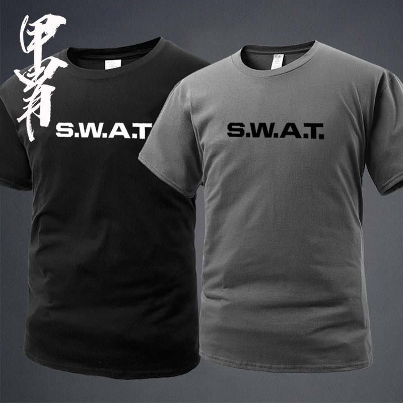 夏季新品 机动部队SWA.T斯沃特主题款 短袖T恤 圆领衫 硬汉男装