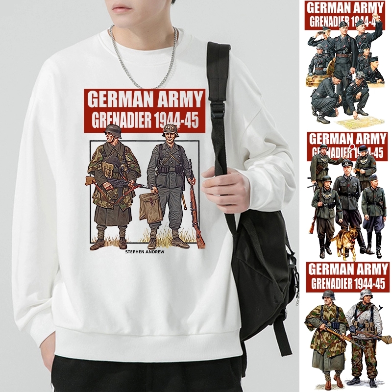 二战德军卫衣男单兵武器装备德国陆军步兵长袖战争军迷军事风衣服
