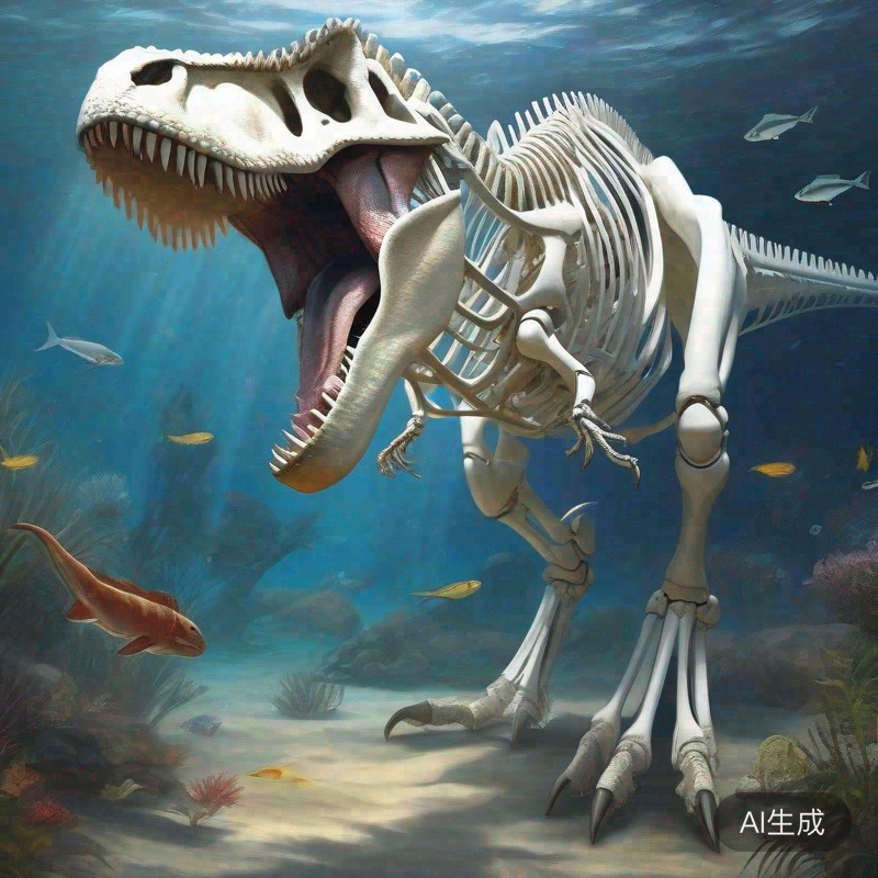 拼装恐龙骨架模型化石玩具霸王龙大号鱼缸骨骼仿真大型摆件