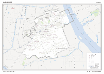 广州市荔湾区白鹤洞街道地图行政区划水系交通地形卫星流域打印定