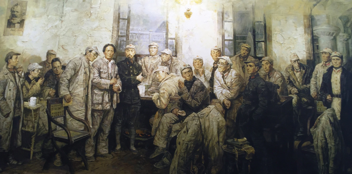 红军长征油画 遵义会议油画 名家油画 大型革命油画系列