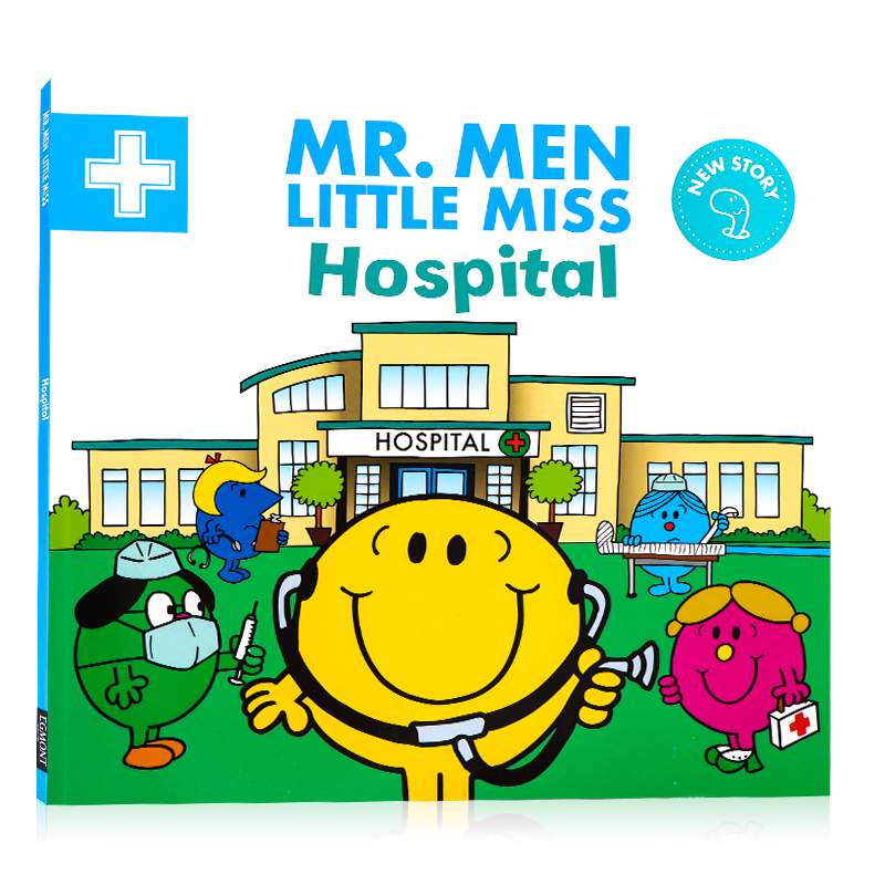 奇先生妙小姐系列 Mr. Men Little Miss Hospital 医院 英文原版绘本 幼儿童英语早教启蒙绘本 亲子共读 动画片 平装大开图画书