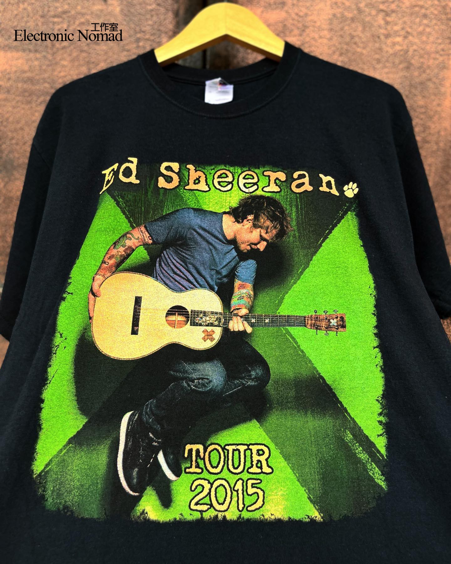 EN水洗大师歌手 Ed Sheeran 艾德 希兰90年代Short shirt 短袖T恤