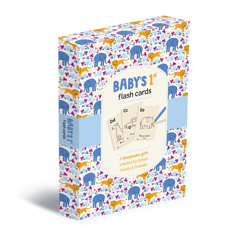 【预售】英文原版Baby's 1st Flash Cards宝宝的第一张闪存卡:由宝宝的家人和朋友制作的纪念礼物!Chronicle儿童纪念书籍