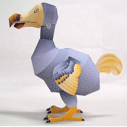 儿童益智手工制作卡通小动物渡渡鸟diy立体3D纸质模型纸艺玩具