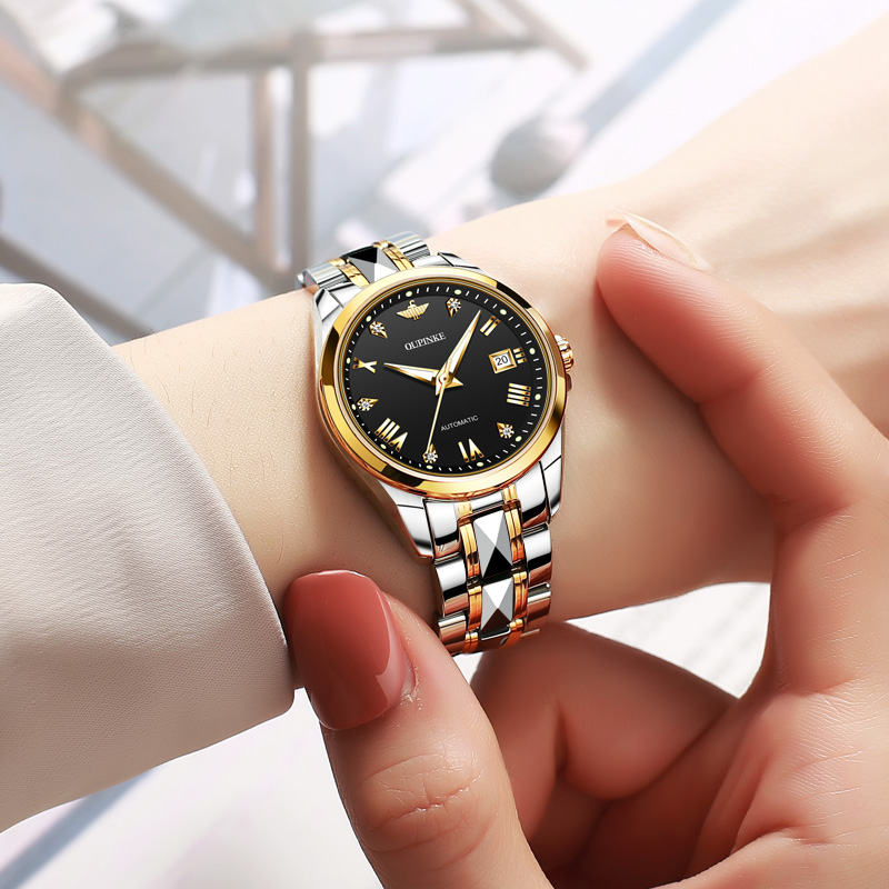 手表女机械表名表3171欧品客旗舰店瑞士金表奢侈品牌十大新款女表