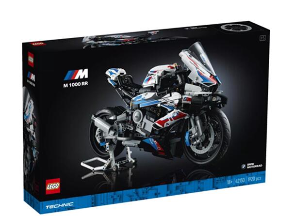 乐高LEGO 42130科技机械组BMW宝马摩托车M100智力拼接玩具2022款