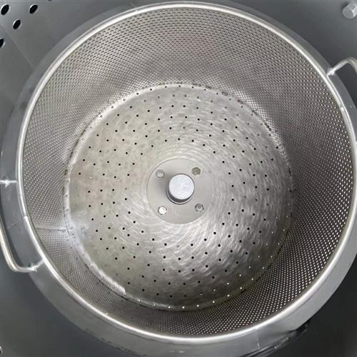 侧加热式工业甩干机脱水机电镀设备烘干机离心机脚踏转动不锈钢桶
