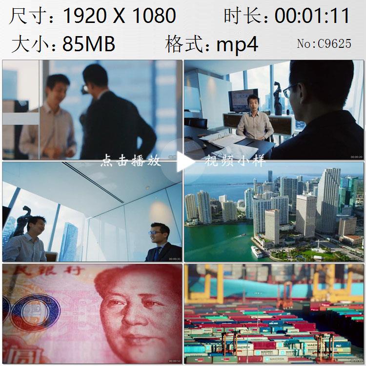 中国银行高管与新加坡企业财务人员沟通人民币跨境结算视频素材