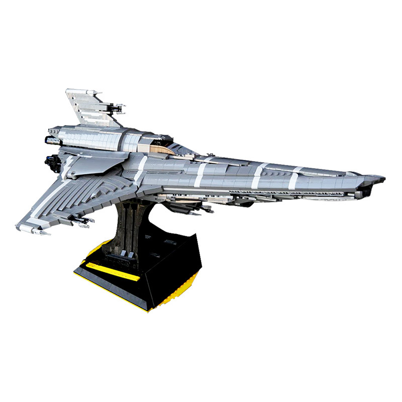 BuildMOC拼装积木玩具太空堡垒卡拉狄加殖民毒蛇Mk飞船宇宙星际舰
