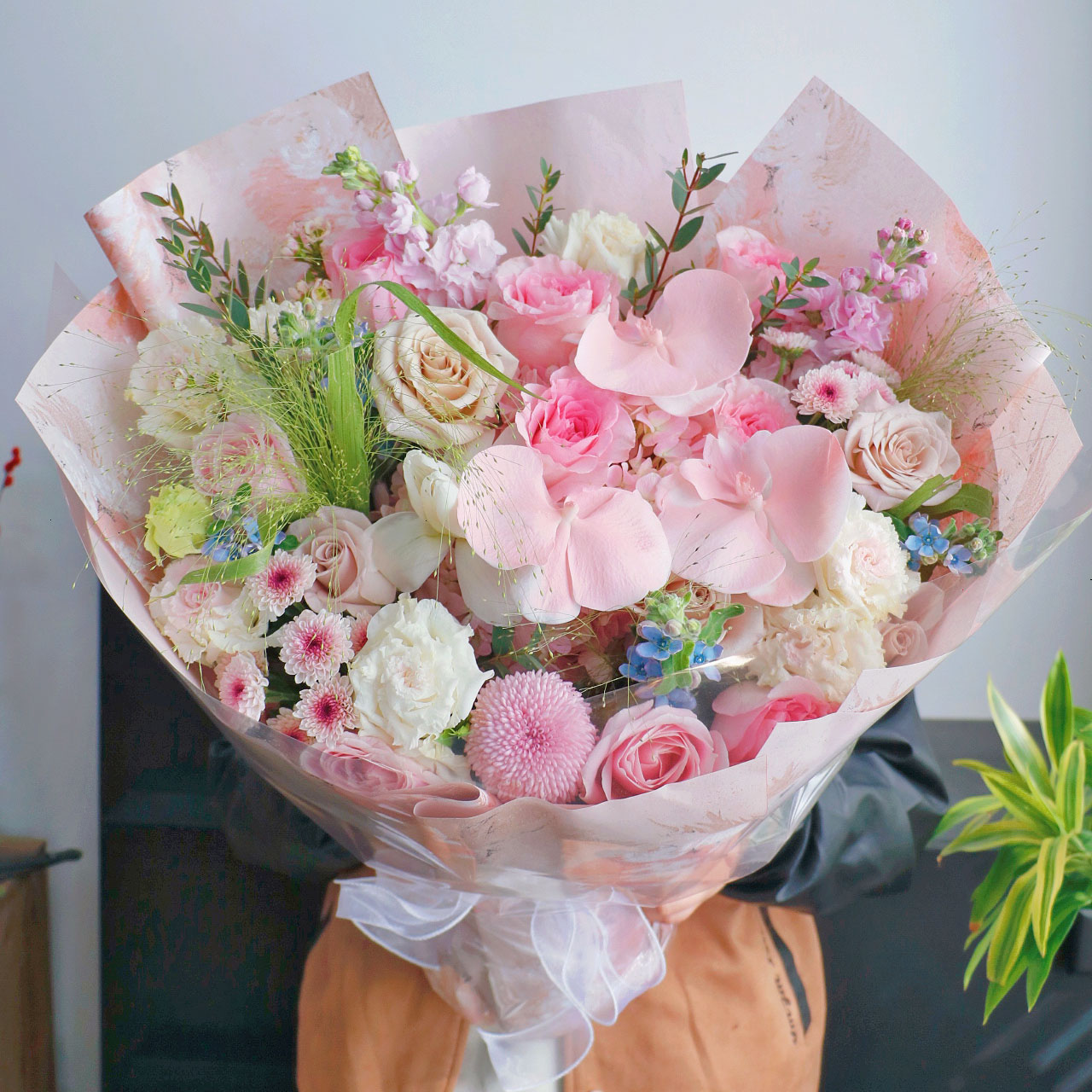 520情人节天津同城送花芍药花束结婚纪念日生日鲜花女友红玫瑰花