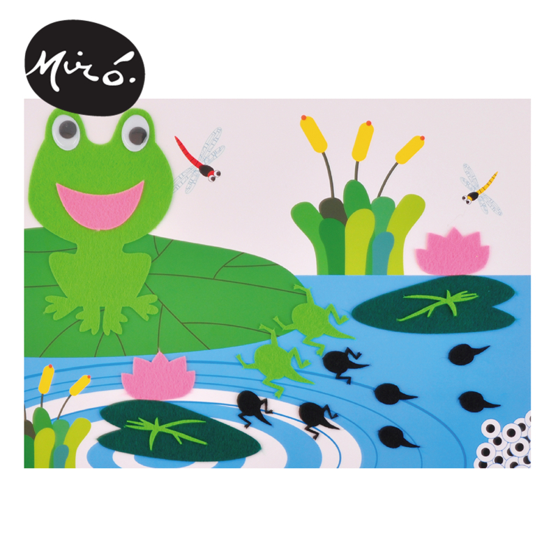 小蝌蚪找妈妈故事手工diy儿童创意粘贴制作贴画绘本幼儿园材料包