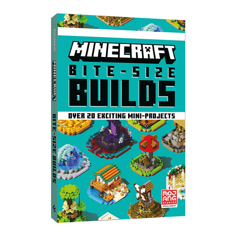 英文原版 Minecraft Bite-Size Builds 我的世界 20个迷你建筑 官方指南 精装 英文版 进口英语原版书籍