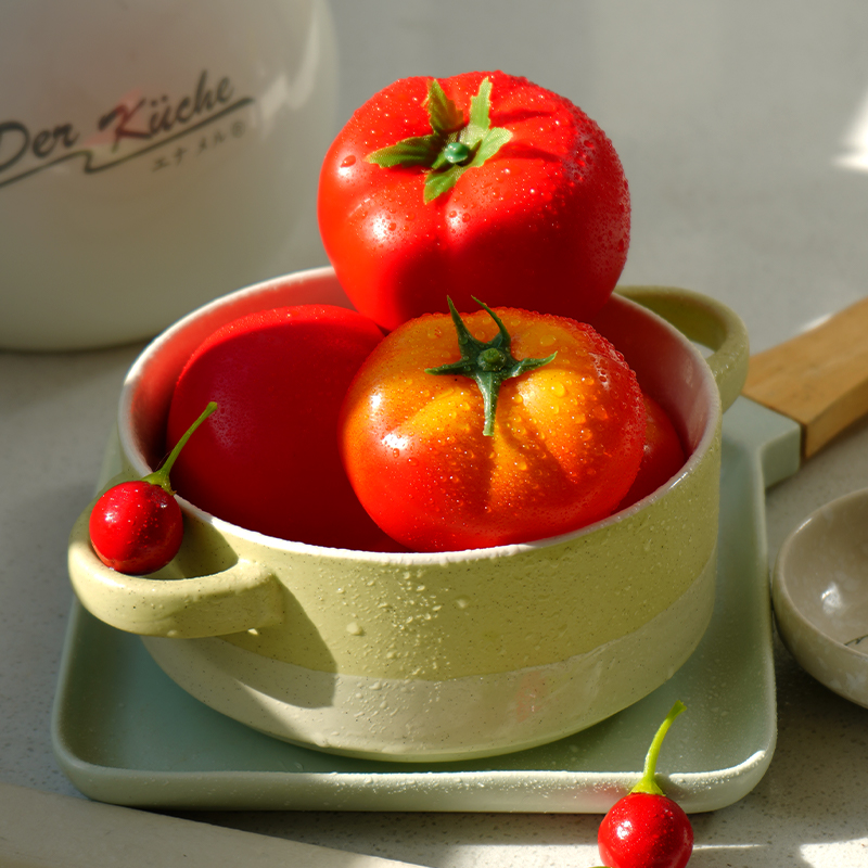 仿真西红柿模型假水果蔬菜橱柜橱窗摆设装饰画画道具幼儿玩具
