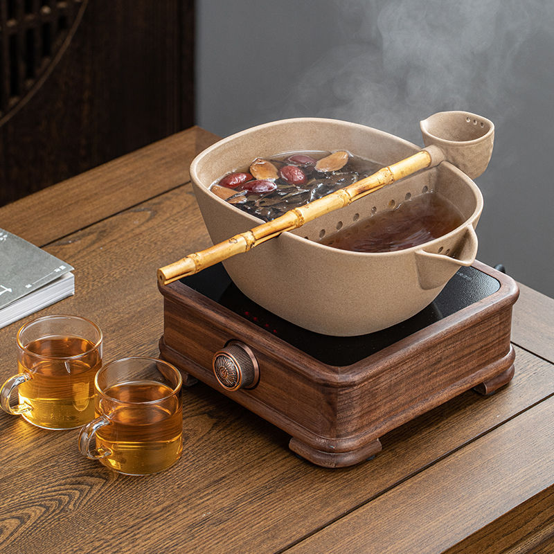 陶瓷煮茶器古法煮茶器老白茶煮茶壶禅意仿古煮茶罐罐茶手工壶