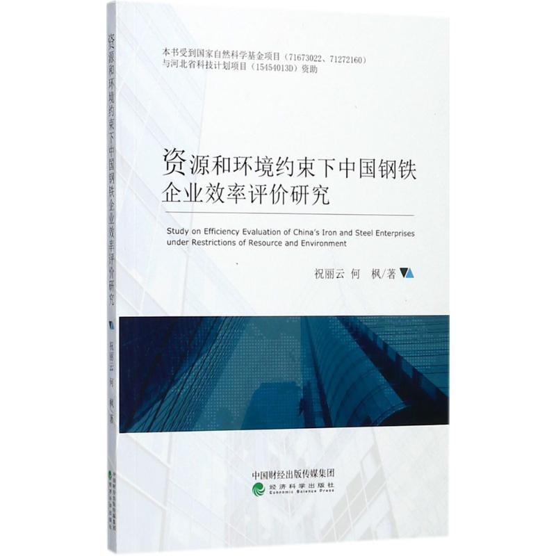 资源和环境约束下中国钢铁企业效率评价研究书祝丽云钢铁企业企业绩效效益评价研究中 社会科学书籍