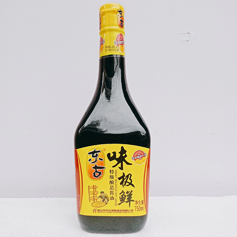 东古味极鲜750ml特级酿造酱油家用凉拌炒菜火锅调味料中华老字号