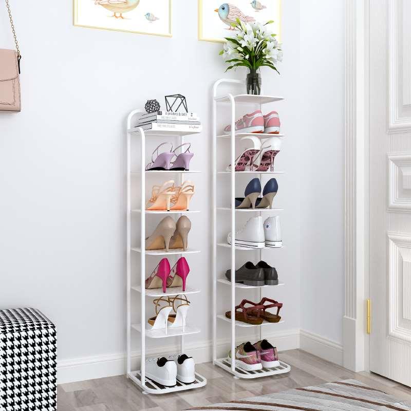 简易鞋架家用门口经济型收纳好用多层铁艺鞋架置物架室内好看鞋柜