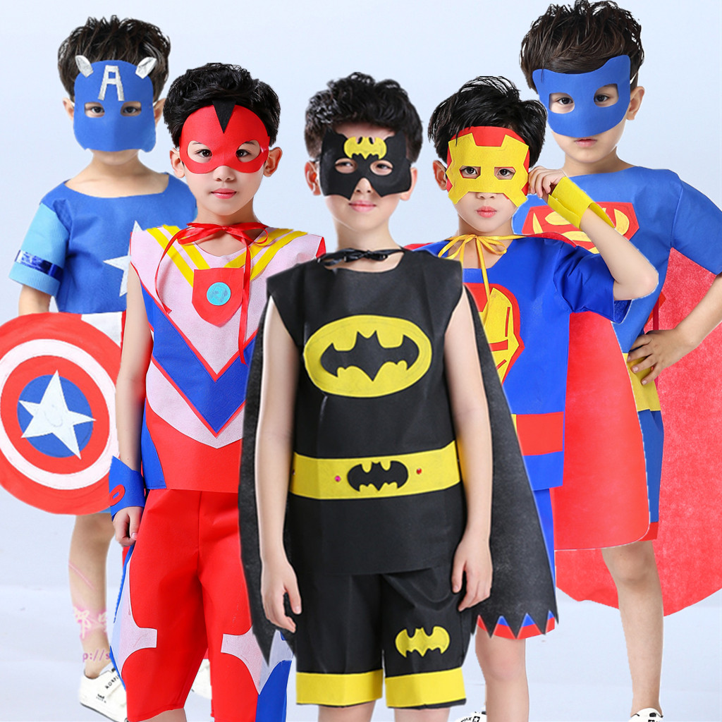 六一儿童手工环保服走秀创意服装幼儿园亲子时装秀男童自制奥特曼
