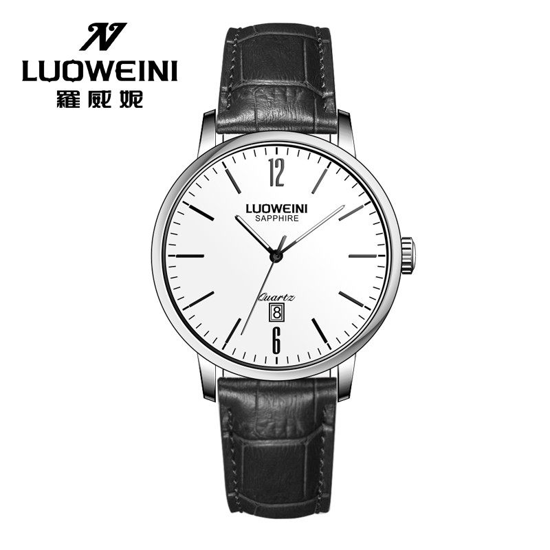 罗威妮男款L2696石英手表简约防水设计