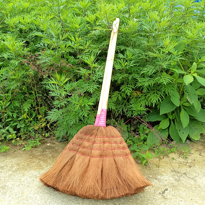 天然棕丝扫把纯手工棕扫把优质鬃毛扫帚加厚创意家用庭院阳台清洁