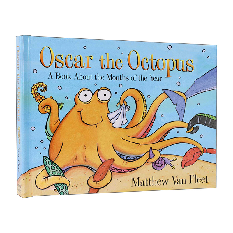 英文原版 Oscar the Octopus 章鱼奥斯卡 一本关于一年中的几个月的书 Matthew Van Fleet 英文版 进口英语原版书籍