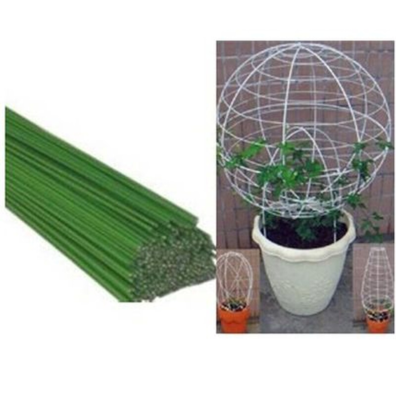 。包塑铁丝长1m-1.5m 4毫米花架植物造型园艺盆栽造型10根以上发