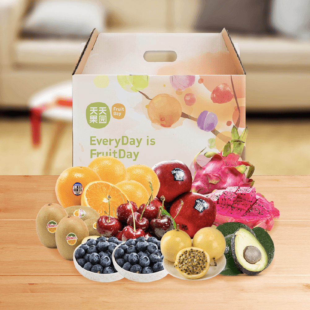 【天天果园】538型水果高端礼盒佳沛奇异果怡颗莓蓝莓时令车厘子