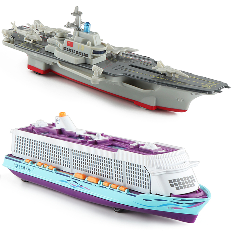 声光合金辽宁号航空母舰军舰舰艇轮船游轮海军军事模型3儿童5玩具