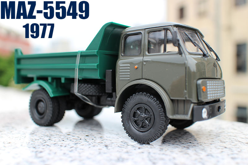 外贸1 43苏联俄罗斯合金卡车MAZ 5549玛斯自卸车经典老式重卡模型