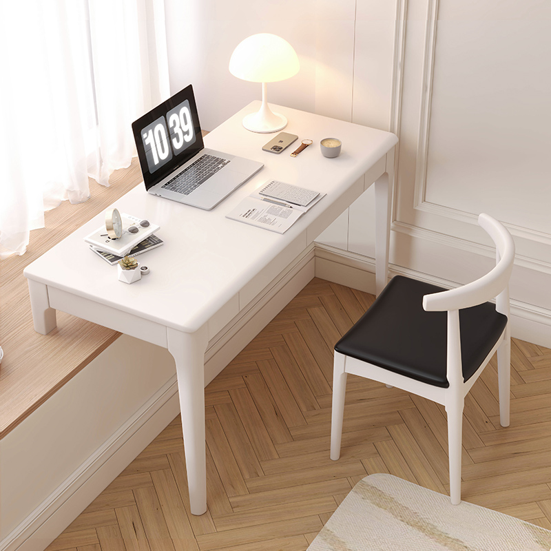 实木高低脚桌子长短脚写字桌家用飘窗书桌窗台改造高度定制电脑桌