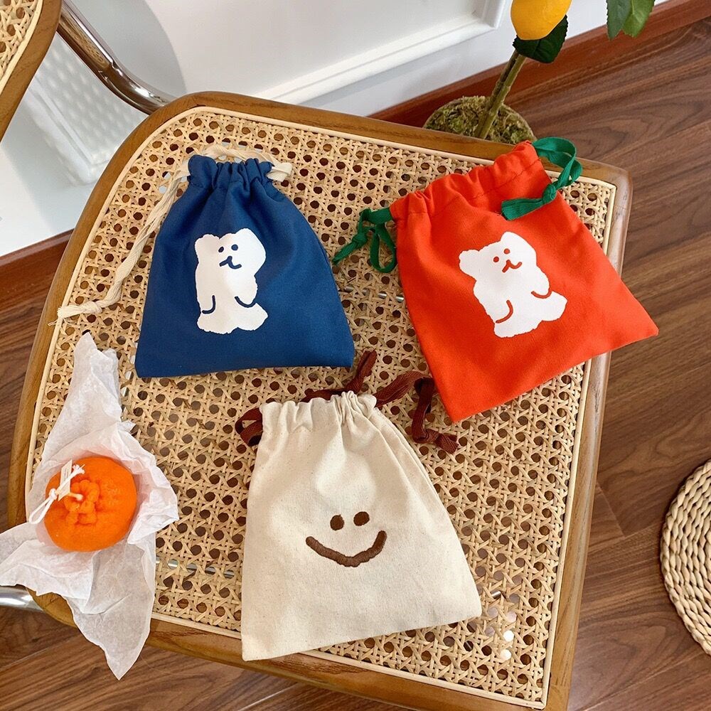 Bentoy Milkjoy Korea Smile Bear Dog String Bags Cute Home S