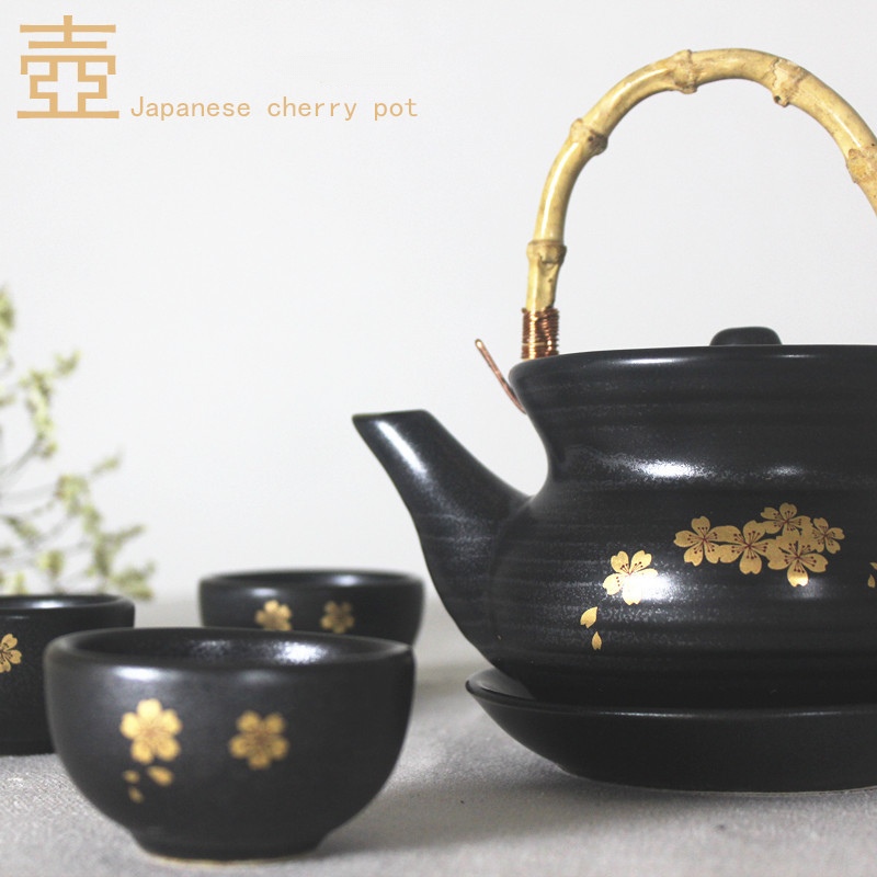 日式陶瓷海鲜汤壶小茶壶茶杯土瓶蒸日韩商用料理餐具单人餐厅茶壶